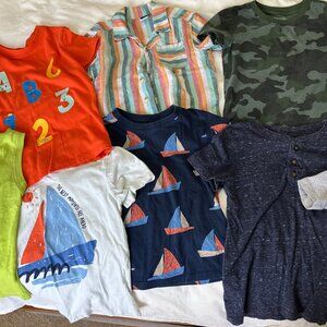 ⚡ 8-pc Boys 4T Tee Bundle | Old Navy • Cat & Jack • H&M • OshKosh